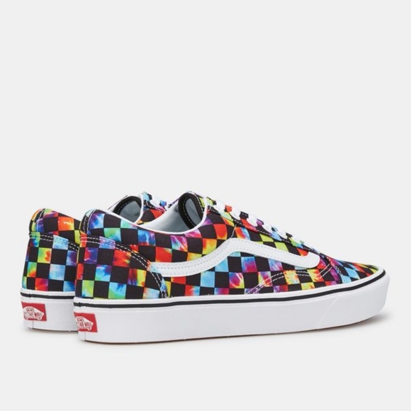 vans tie dye checker comfycush old skool